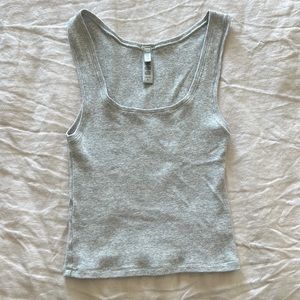 Skims cotton Rib tank - Heather grey